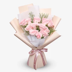 Tender Bloom (12 Premium Roses)