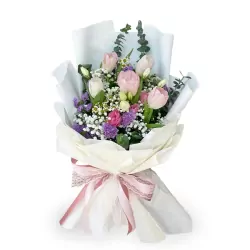 Mellifluous (5 Pink Tulips)